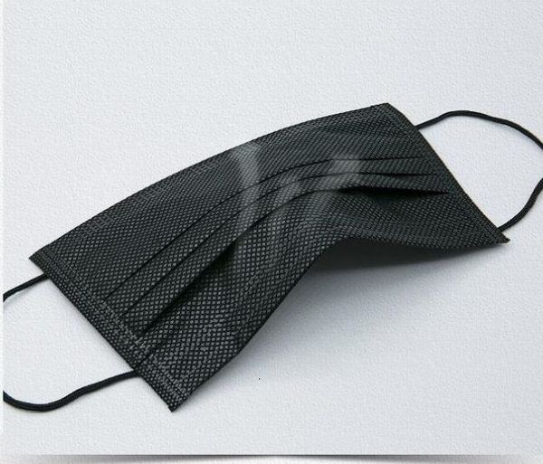 

dhl shipready to ship black masks 3 layers face mask non woven anti black mask dust mask for mouth er protective masks in