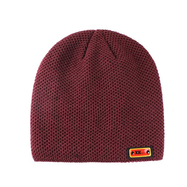 

solid winter cap baggy beanies outdoor bonnet skiing hat for men women soft knitted warm hat #yl5, Blue;gray