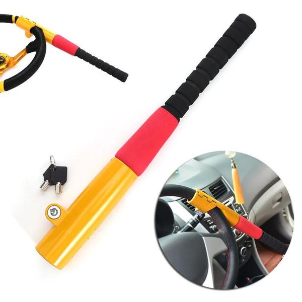 

1pcs car steering wheel baseball lock with 2 keys auto security steering wheel lock car alarm anti-theft device personal safety