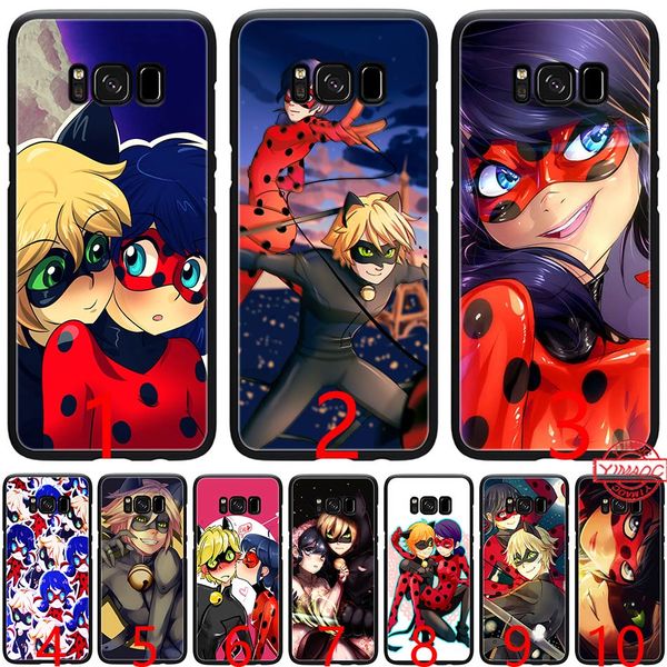Miraculous Ladybug And Chat Noir Soft Silicone Black Tpu Phone Case For Samsung A3 A5 2016 2017 A6 Plus 2018 Cover Cheap Cell Phone Cases Designer