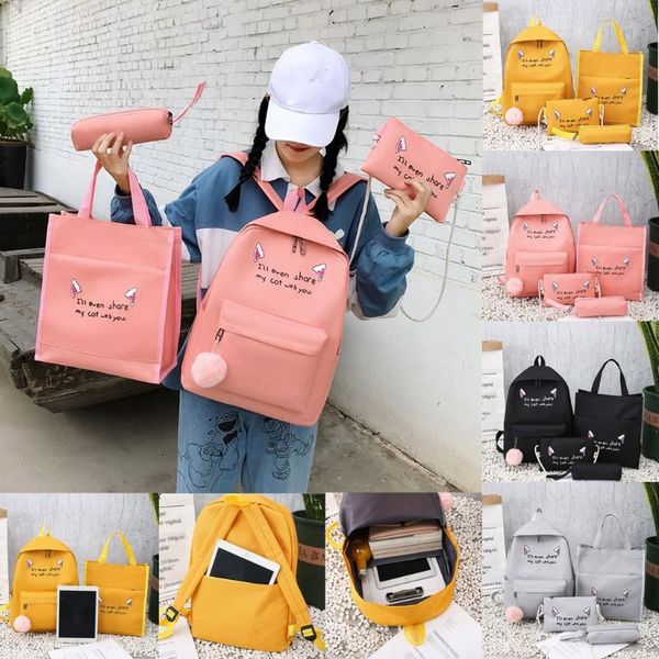 

4pcs woman bag set fashion female purse and handbag four-piece shoulder bag tote messenger purse drop shipping#g30