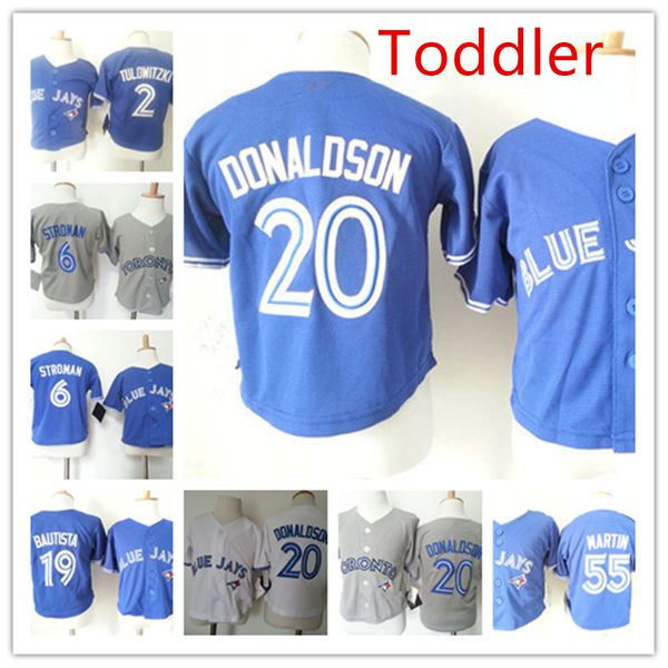 

Toddler Marcus Stroman Cool Base Jersey Preschool 2 Tulowitzki #19 Jose Bautista #20 J.Donaldson #55 Russell Martin Baby Jerseys 2T-4T