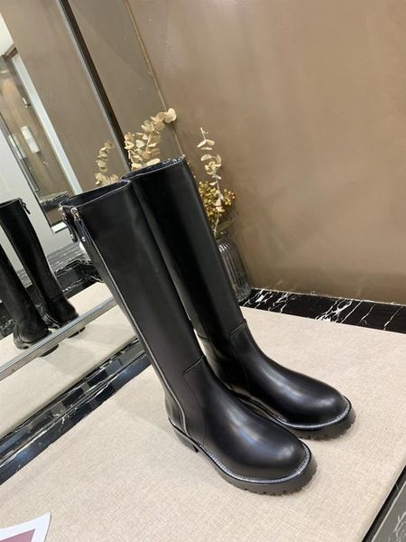 

boots fashion designer autumn and winter new stars with classic versatile boots +15 inch boots 35-40 yards wholesale ing, Black