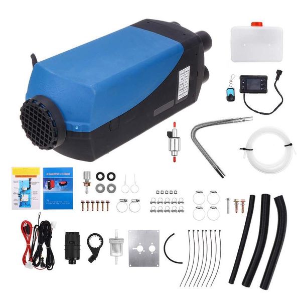 

4-hole air outlet 5000w 12v/24v air diesel heater parking heater low noise for car with lcd monitor remote control