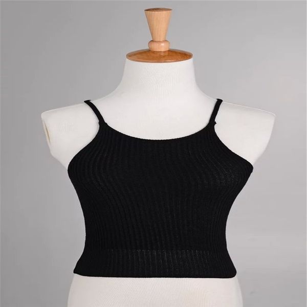 

summer 2020 women's suspender short knit suspender 937, Black;white