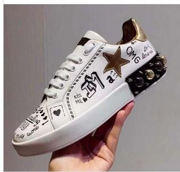 

new leather flats designer sneakers men women classic casual luxury franch omg shoes extremely walking runnig durable chaussures am02, Black