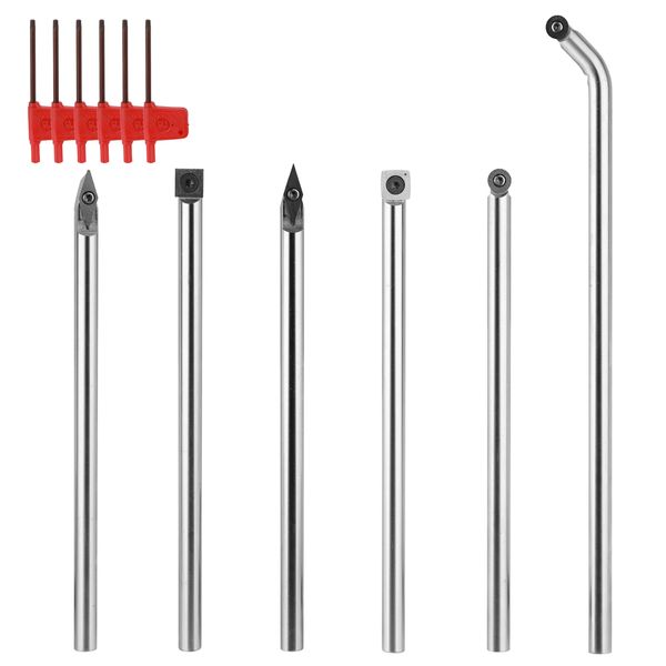 

multifunctional solid carbide insert cutter round shank woodworking tool alloy handle turning tools