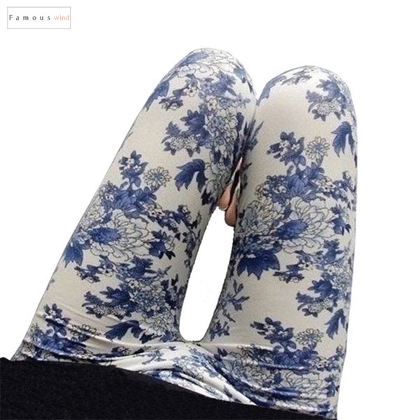 

hot new spring legging национальных брюки стиль граффити картина печать цветы этнических отпечатанные высокая эластичность поножи, Black