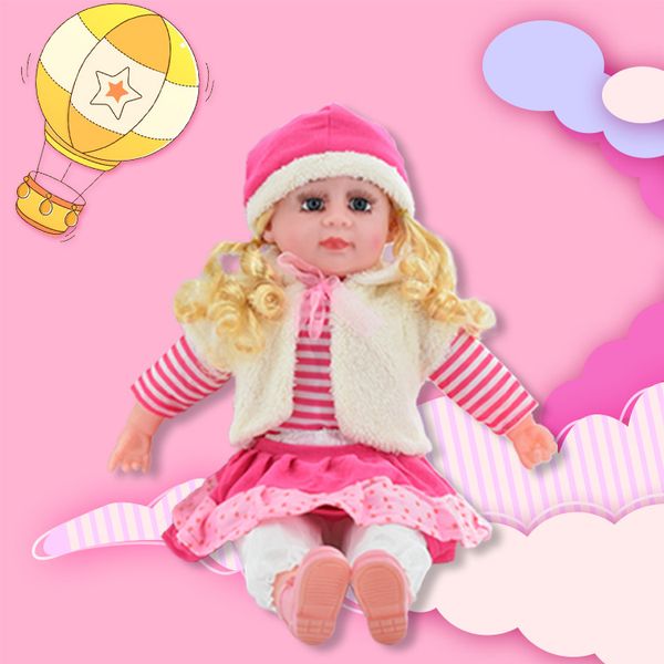 

60cm kids toys joint body dolls children toys anime action figures rebirth doll american doll gift soft interactive toy doll gift box