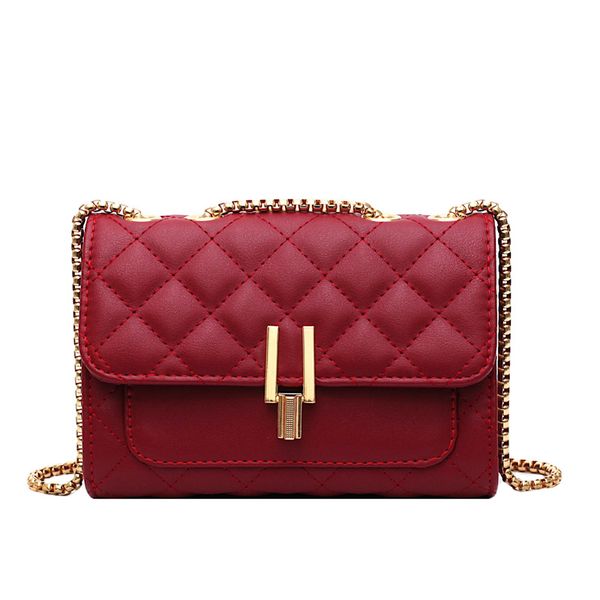 

fashion women handbags leather chain shoulder bag mini lock ladies female purse