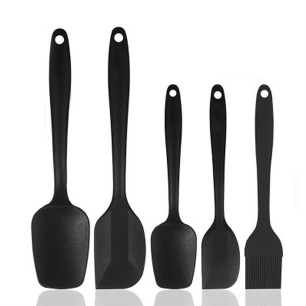 

for cream dough handhold mixing utensil silicone non-scratch bakery tool professional non-slip heat resistant spatula set