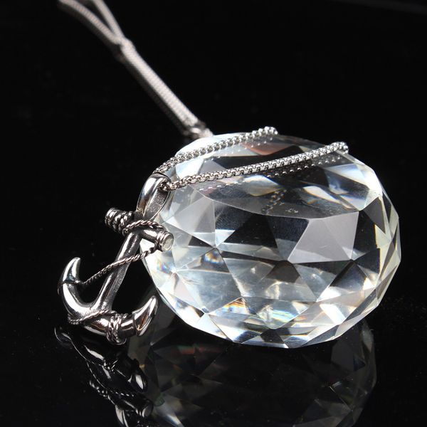 

2020 new necklace stainless steel mens caribbean pirate anchor pendant steampunk silver necklaces fashion jewelry on the neck