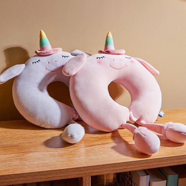 

new lovely animal cotton plush u shape neck pillow travel car home pillow nap cushion health care for travel office nap pillow