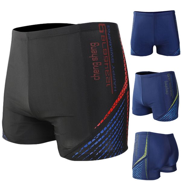 

men's printing swimming trunks nylon breathable built-in beam line briefs swimwear swimming suit beach shorts wear a20