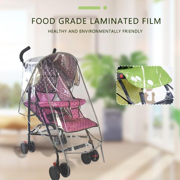 

transparent raincoat pushchairs wind dust zipper open shield stroller accessories waterproof rain cover baby strollerers