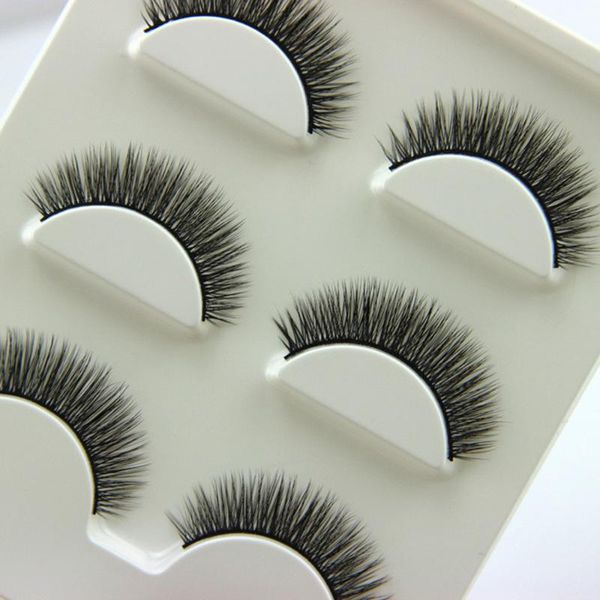 

new 3 pairs luxurious 3d false eyelashes cross natural long eye lashes makeup party long lasting eyelash styles extension#z35