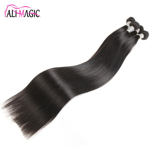 Os melhores vendedores 40 Polegada feixes de cabelo humano cutícula alinhada cabelo virgem natural preto 30 32 34 36 38 brasileiro indiano remy atacado