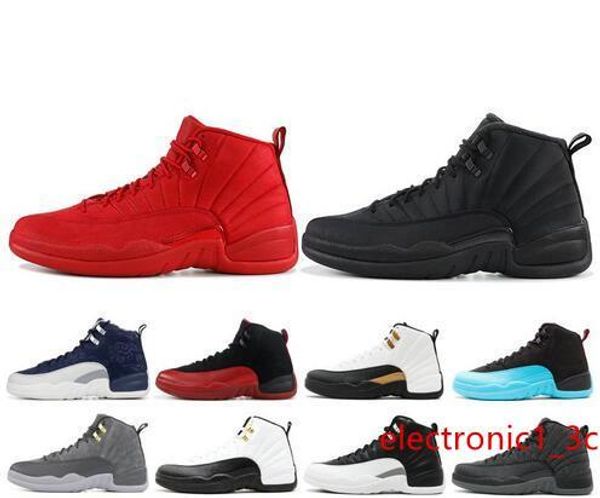 

new 12 12s high basketball shoes mens gym red wool michigan nylon taxi gamma blue nyc xii men designer shoes sport sneakers us 7-13