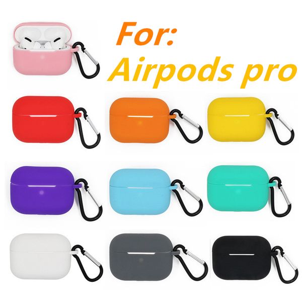 

ultra thin soft silicon earphone bag with key chain for airpods pro tpu case shockproof cover for airpods 3 charging box protective cases