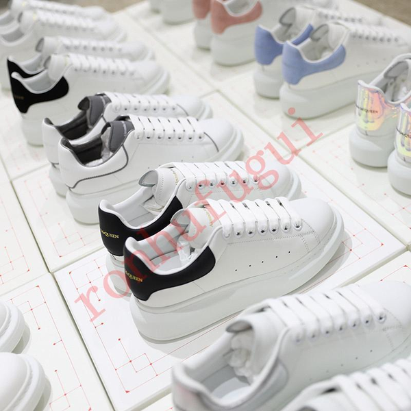 

2020 platform with alexander box mcqueen baskets mc sneakers scarpe ginnastica men women mqueen deporte casual shoes size 3cc66#, Black