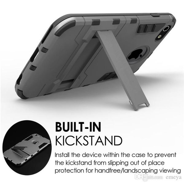 

1pcs luxury stand armor phone holder case for iphone 11 pro 7 8 6s plus x xs max xr hybrid tpu+hard pc cover samsung s8 s9 s10 note8 note10
