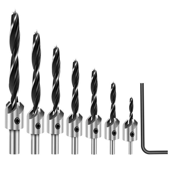 

2-в-1 зенкованный бит изготовлен из быстрорежущей стали с высокой твердостью и износостойкостью и долговечностью