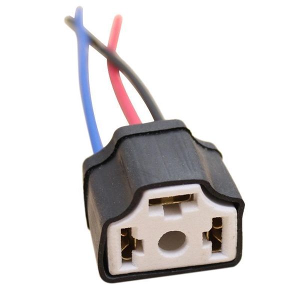 

1pc h4 9003 ceramic wire wiring car head light bulb lamp harness socket plug a