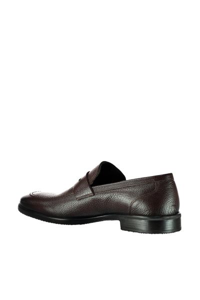 

derimod genuine leather coffee men 's loafer shoes, Black