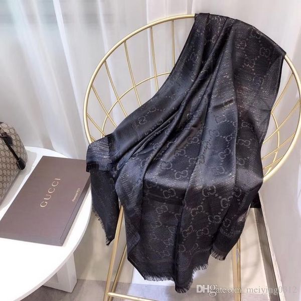 

women scarf wool silk fashion long brand scarves women design woman shawls size 180*70cm fast shiopping and7a, Blue;gray