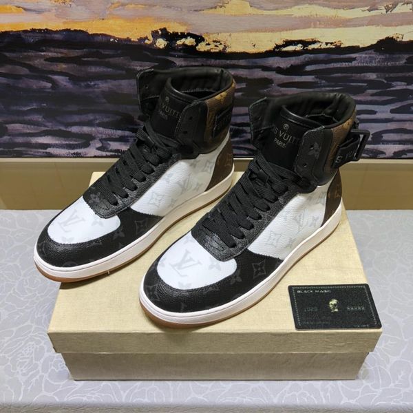 

Мужская повседневная обувь с ограниченным кожаным обувью, модная спортивная обувь на высоком каблуке, с оригинальной упаковкой.