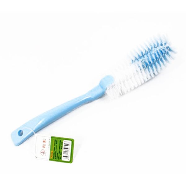 

color random baby nipple milk bottle brush plastic glass milk water cup cleaning feeding bottle nipple pacifier brushes