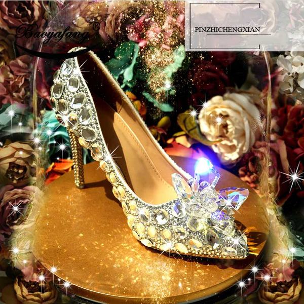 

white pointed toe crystal wedding shoes bridal shoes rhinestone handmade thin heel high pumps girl's fashion shoe, Black