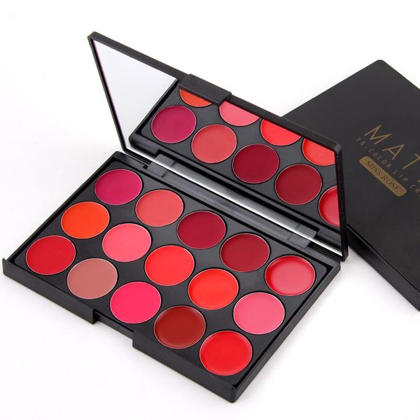 

Chine e co metic mi ro e 15 color matte lip tick la ting lip palette