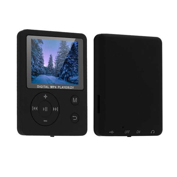 

black/white digital music player light weight 1.8 inches tft lcd screen mp3 player lossless audio video player support e-book fm radio voice