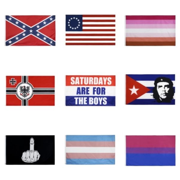 

rainbow banner flags 90*150cm lesbian gay pride polyester lgbt flag banner flags party supplies rainbow flag 200pcs t1i2083#621