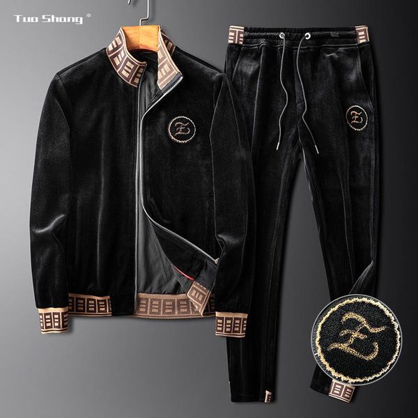 

2019 fashion designer autumn brand embroidery mens sports tracksuit brand luxury track suits hoodies men clothing, Gray