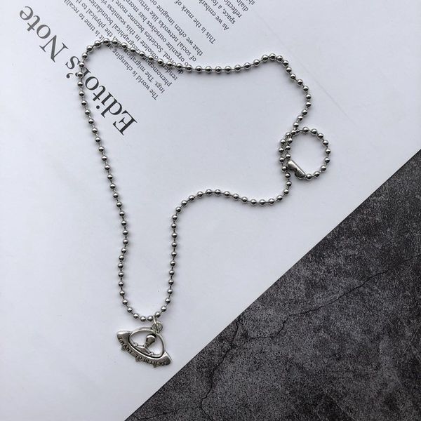 

europe and america handmade antique silver alien ufo pendant necklace engraved i want to believe vintage punk disco necklace