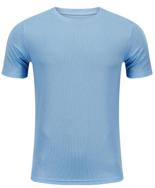 

2019 men's tight clothes running short-sleeved quick-drying t-shirt 2319, Black;blue