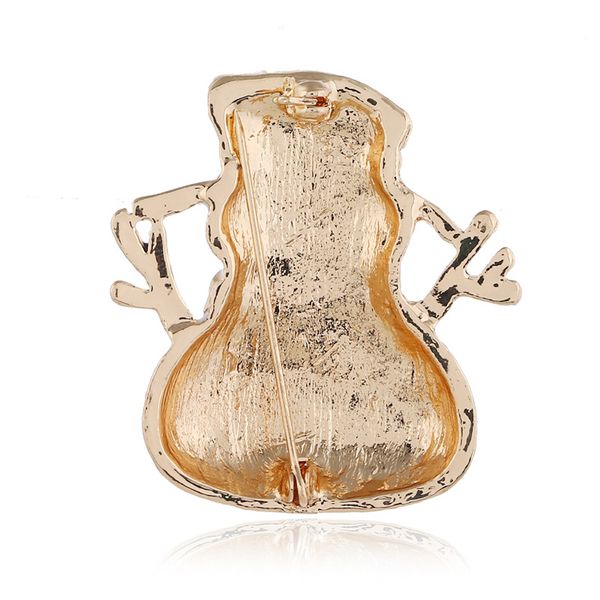 

wholesale-and american fashion cartoon christmas snowman brooch, Gray