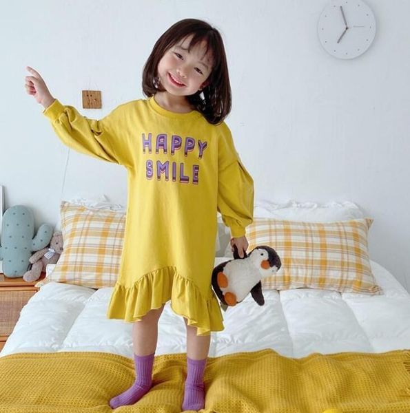 

2020 новых оптовый младенец девушек печатного платья моды весна дети девочка платье 3-8 лет, Red;yellow