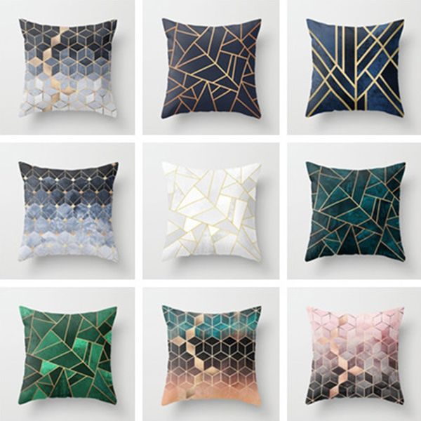 

geometric pillowcase cushion soft printed throw pillow case irregular pattern cushion cover home car sofa decoration fa1940