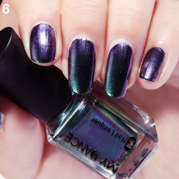 

women's duochrome glitter shimmer long lasting chameleon nail polish lacquer