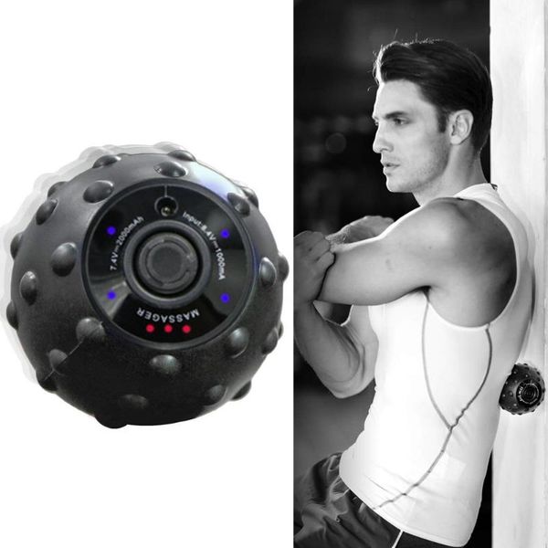 

new 4 speed high intensity vibrating massage ball for fitness yoga muscle relief treatment lmh66