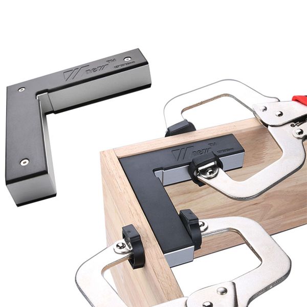 

90 degrees l-shaped auxiliary fixture splicing board positioning panel fixed clip woodworking square ruler tool