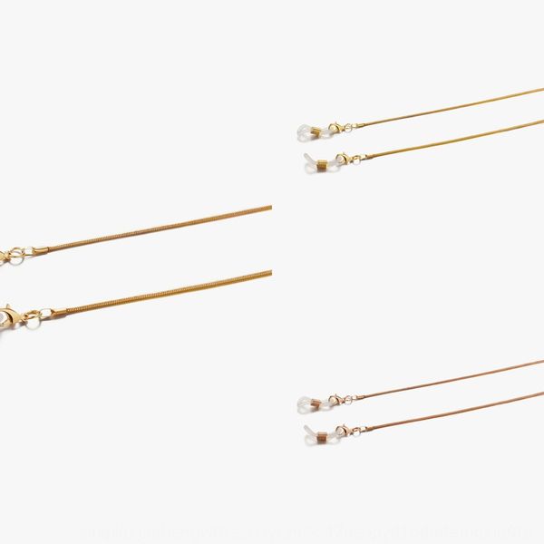 

rope simple gold and silver sunglasses sun glasses chain 75-1.2 copper snake chain