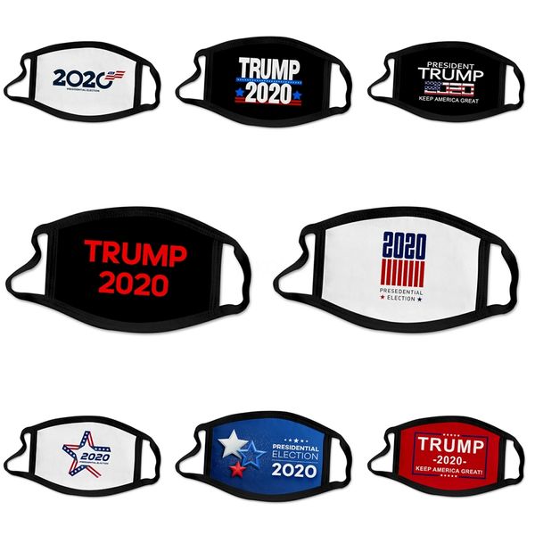

designer trump flag face mask cotton face masks skull flag digital sports halloween party cosplay reusable dust warm windproof festive ma #6, Black