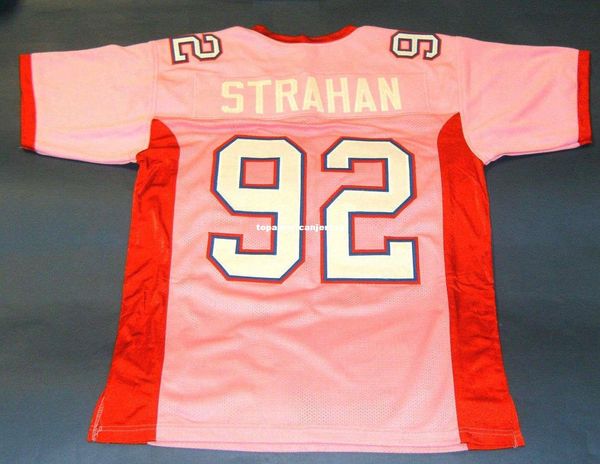 

дешевые ретро # 92 майкл стрейхен custom pink mitchell нсс джерси mens малый mens строчка top s-5xl, 6xl трикотажные изделия футбола идущие, Black;blue