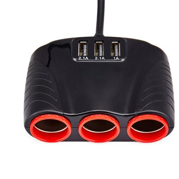 

12v / 24v 3 way auto sockets автомобильного прикуривателя адаптер прикуривателя splitter 5v 3.1a выходная мощность 3 usb
