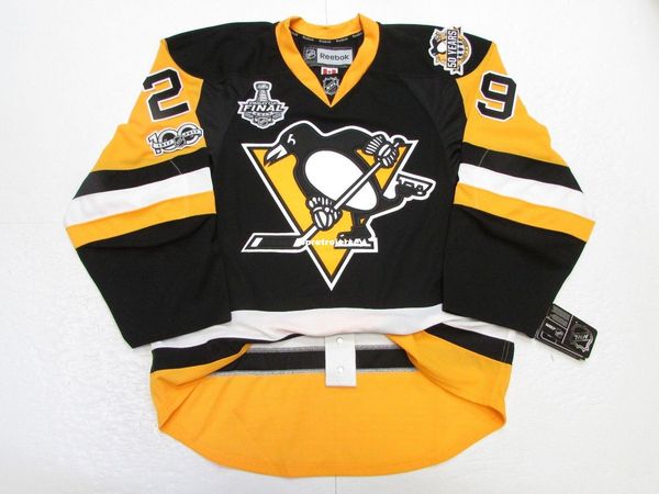 

custom fleury pittsburgh penguins home 2017 stanley cup jersey stitch add any number any name mens hockey jersey xs-6xl, Black;red