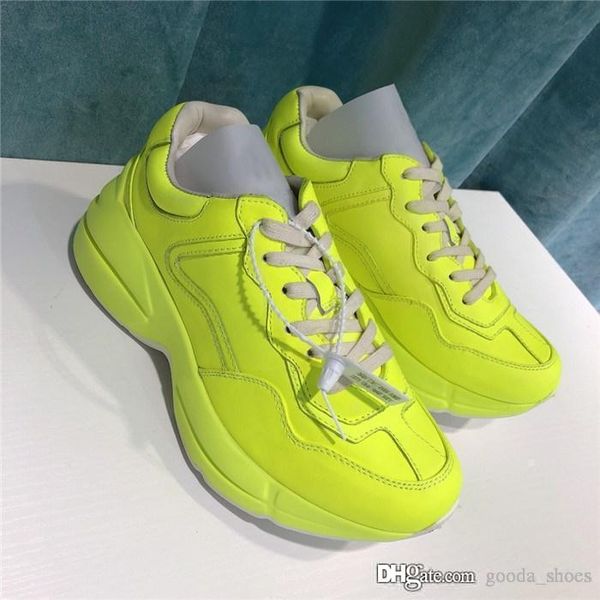 

rhyton strawberry мужские дизайнерские кроссовки, женские негабаритные кроссовки винтаж тренер унисекс повседневная обувь с коробкой размер, Black